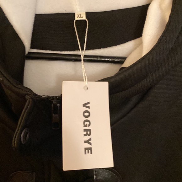 COPY - NWT VOGRE XL Black Wool blended Fleece lined Jacket - Picture 7 of 10